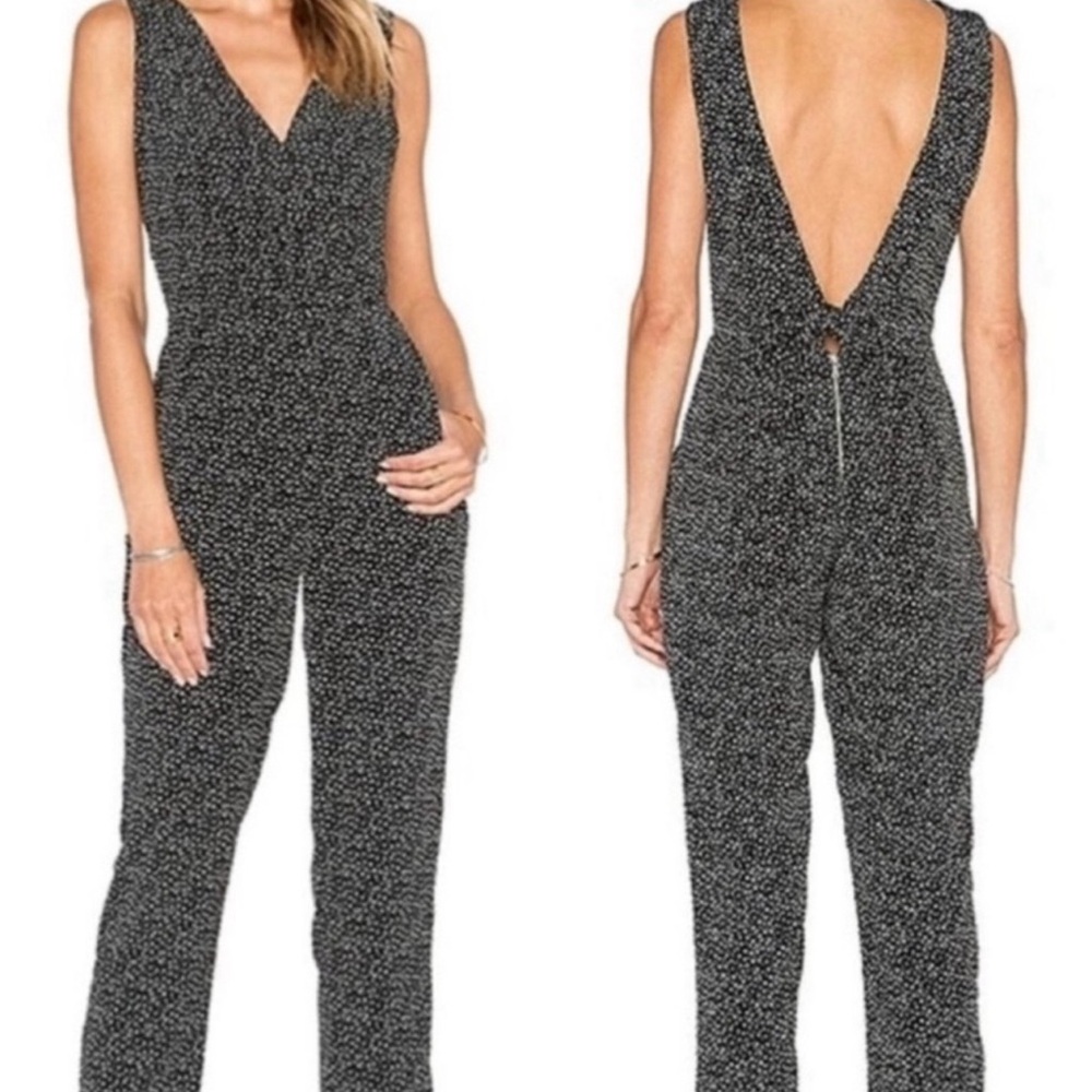 Sam Edelman Black & White Polka Dot Jumpsuit